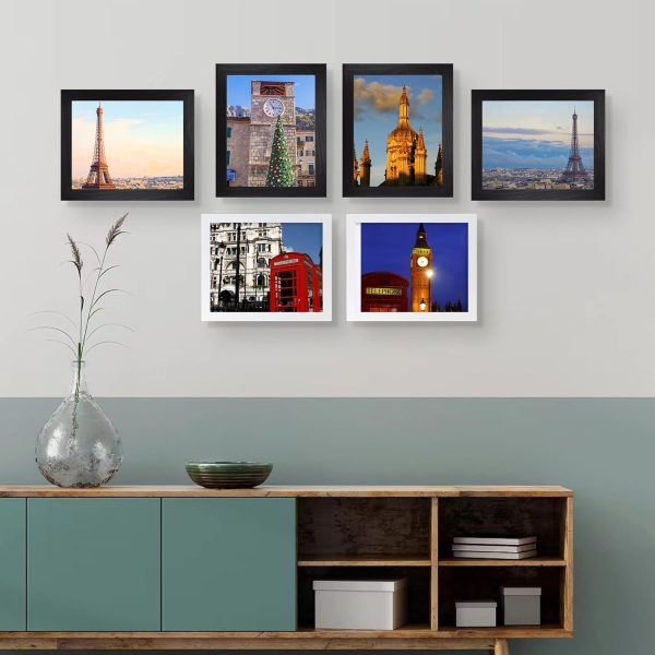 SESEAT Black 8x10 Picture Frame, Photo Frame for Wall Mounting or Tabletop Diaplay, 1 Pack - Image 3